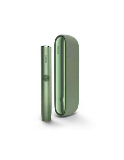 An IQOS ILUMA Holder and Pocket Charger.