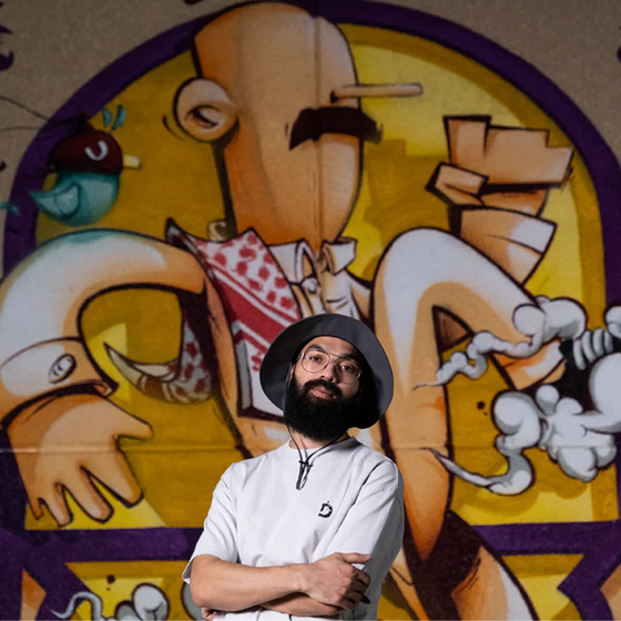 Jeddah-based graffiti artist Deyaa One