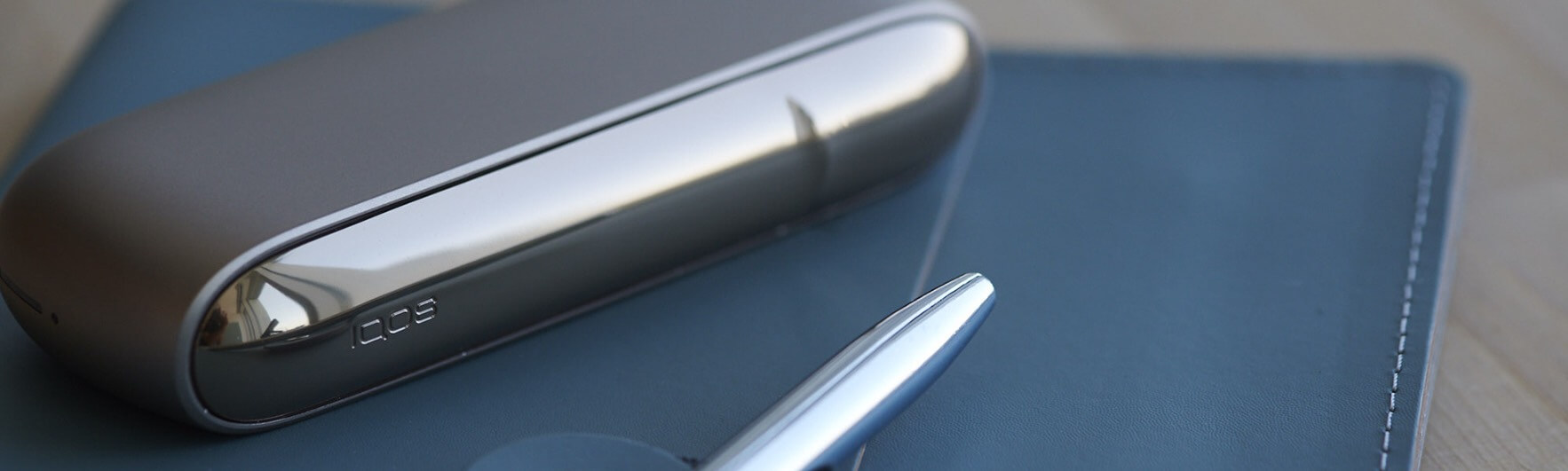 IQOS On Notepad with pan