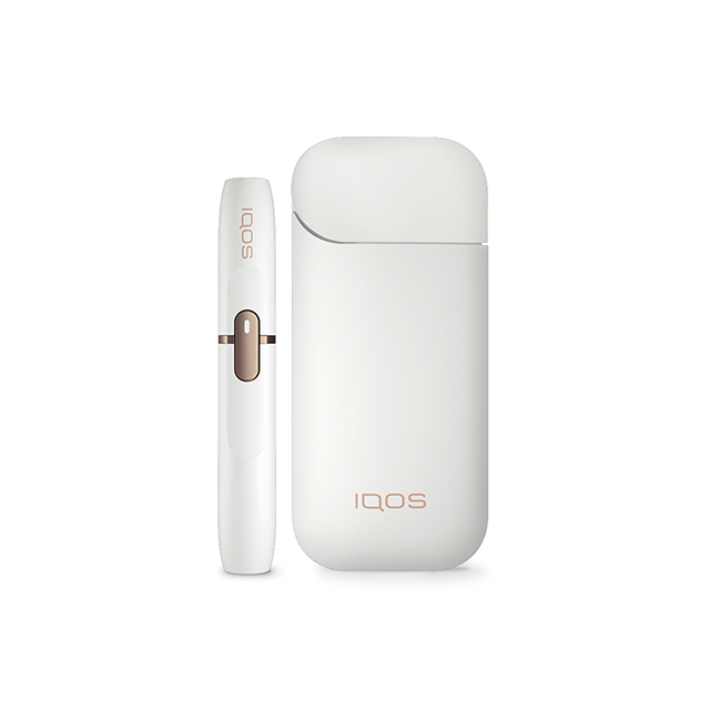 White IQOS heat not burn holder and charger